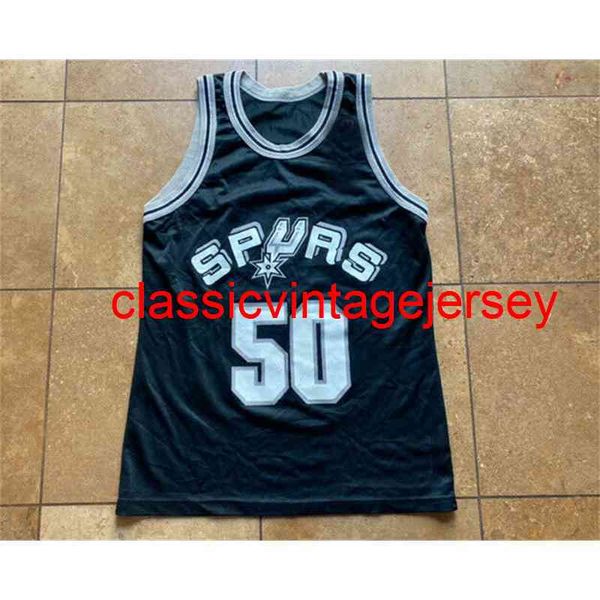 

vintage david robinson champion basketball jersey embroidery custom any name number xs-5xl 6xl, Black