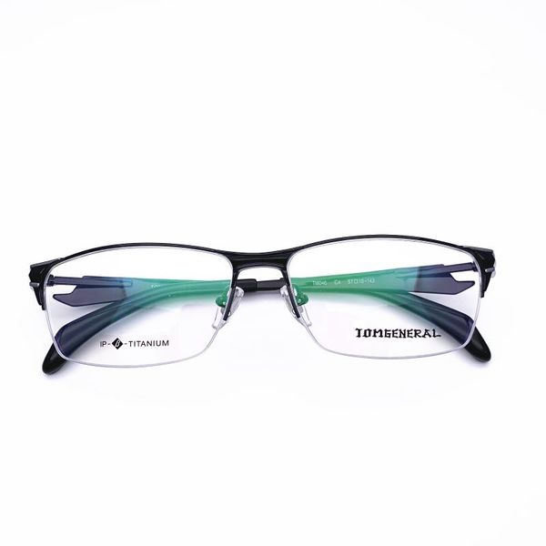 

fashion sunglasses frames belight optical japan design sports business titanium half rimless frame men big prescription eyeglasses eyewear t, Black