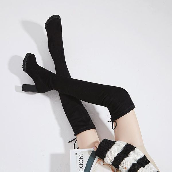 

boots gross elastic strength high, Black