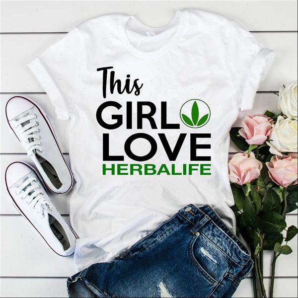 

womens t shirts this girl love herbalife letter printed summer women fashion trumblr short sleeve white