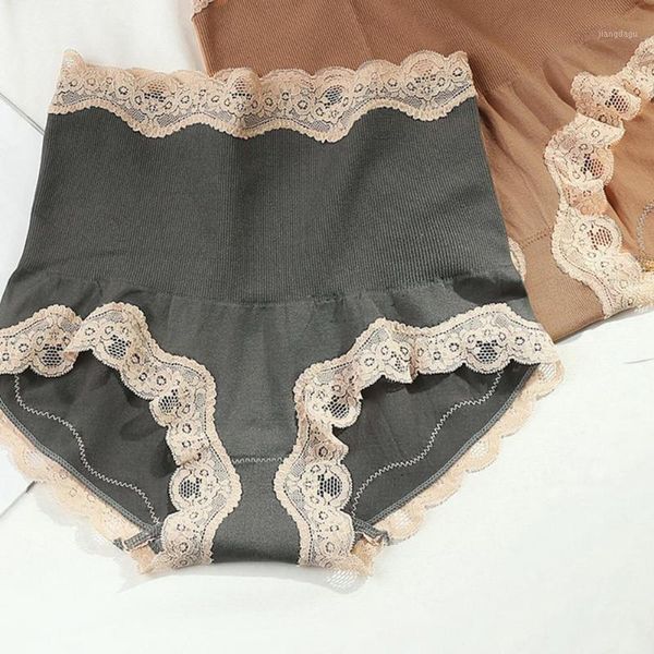 

women panties high waist lace seamless bulift for daily wear underwear 6 colors women's, Black;pink