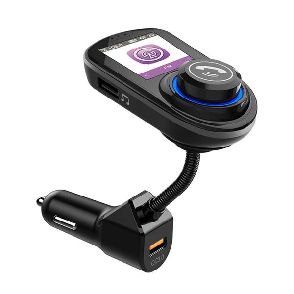 

car organizer bluetooth aux fm receiver mp3 player cigarette lighter qc3.0 charger