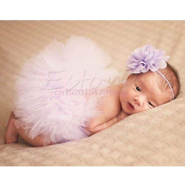 

baby tutu clothes skirt born headdress flower girls po prop outfits #h055# skirts, Blue