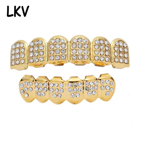 

hip hop personalized rap trendsetter dress accessories full of zircon braces, Silver