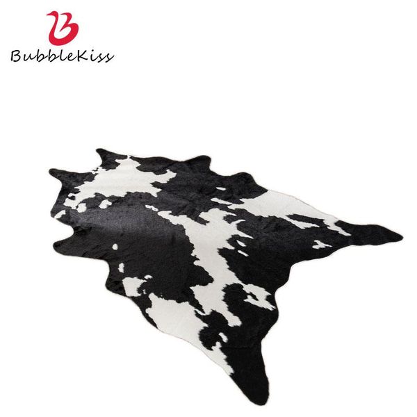 

carpets bubble kiss for living room cow pattern short hair soft comfort rugs home sofa coffee table bedroom decoration floor mat