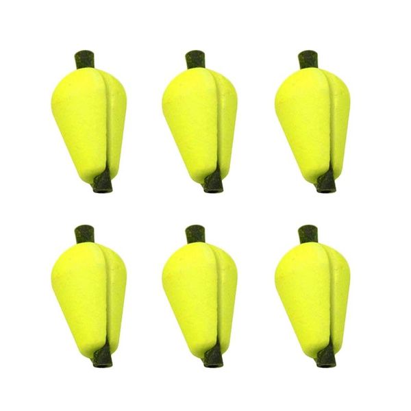

fishing accessories 6pcs float strike indicators foam yellow