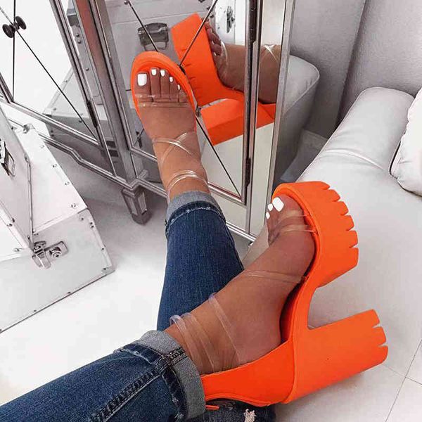 

dress shoes transparent heels women sandals platform open toe summer clear high heel ladies party stripper bq3l, Black