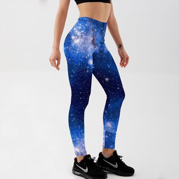 

supernova pants space print milk women leggings punk fitness drop, Black