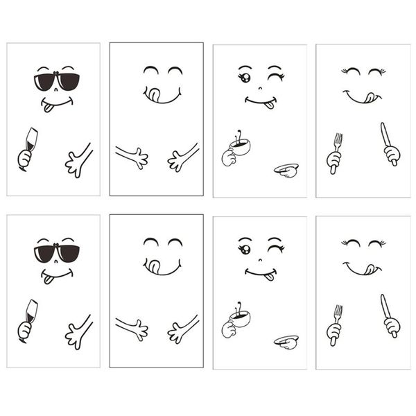 

wall stickers 8pcs cartoon design window adorable style sticker lovely decor decals