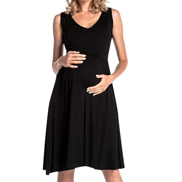 

pregnancy clothes dress maternity nursing nightgown for breastfeeding nightshirt sleepwear dresses women 2021 elegant, White