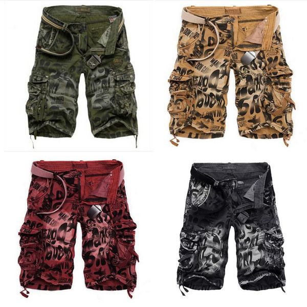 2021 Nuovi Uomini di Disegno di Estate Camouflage Militare Cargo Shorts Bermuda Masculina Jeans Moda Maschile Casual Baggy Pantaloncini di Jeans 29-42 X0628