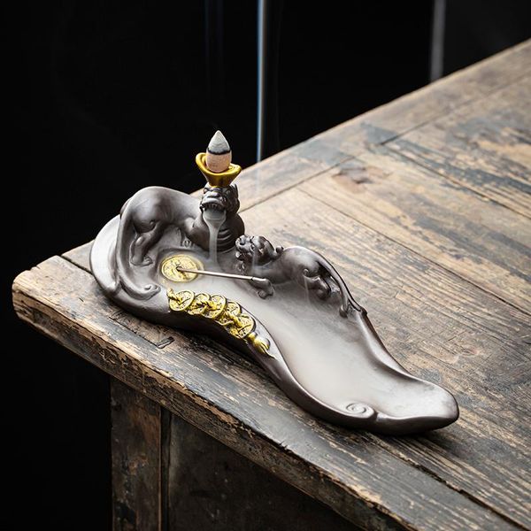 

fragrance lamps backflow incense burner indoor household sandalwood ceramic ornaments creative bruleur encens home decor eb5xx