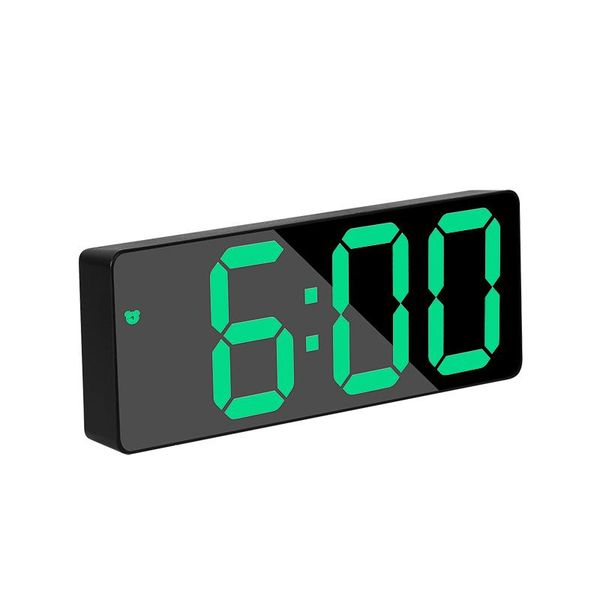 

desk & table clocks big creative voice control led digital clock luxury 3d art mirror unique gift modern deskelectronic cocks
