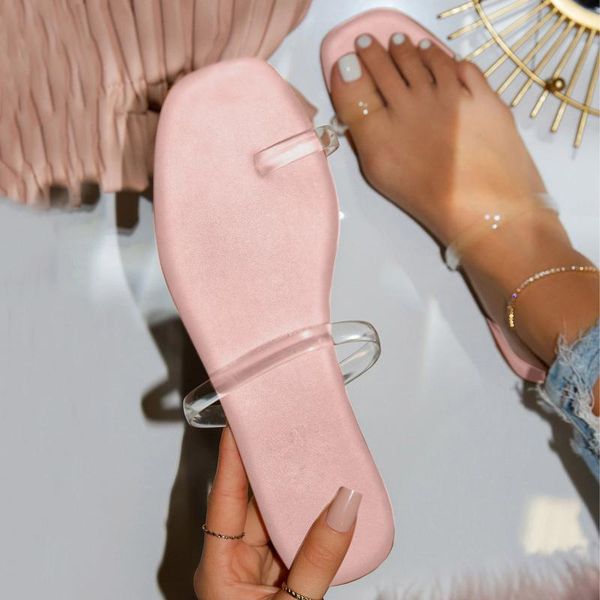 

sandals summer womens ladies flat crystal slippers casual slip on squared toe shoes breathable comfort beach plus size, Black