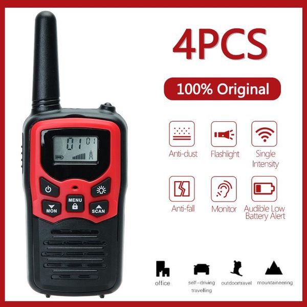 

walkie talkie pmr/frs uhf mini radio up to 8 km range handheld ham two way communicator transceiver