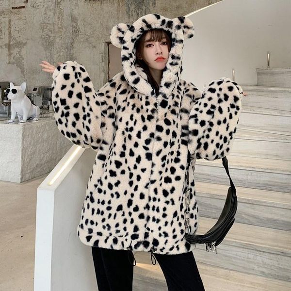 

women's fur & faux winter jacket coat cute for women jackets 2021, Black