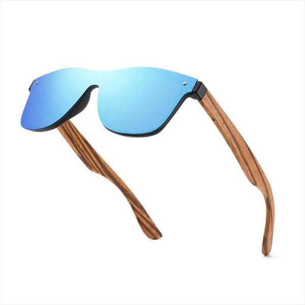 

wood sunglasses polarized women and wmen fashion walnut mirror uv400 brand design colorful shades handmade, White;black