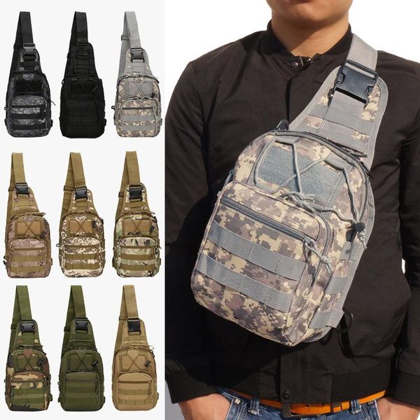 

outdoor tactical chest bags riding cycling backpacks portable nylon hiking packs for men and women sports