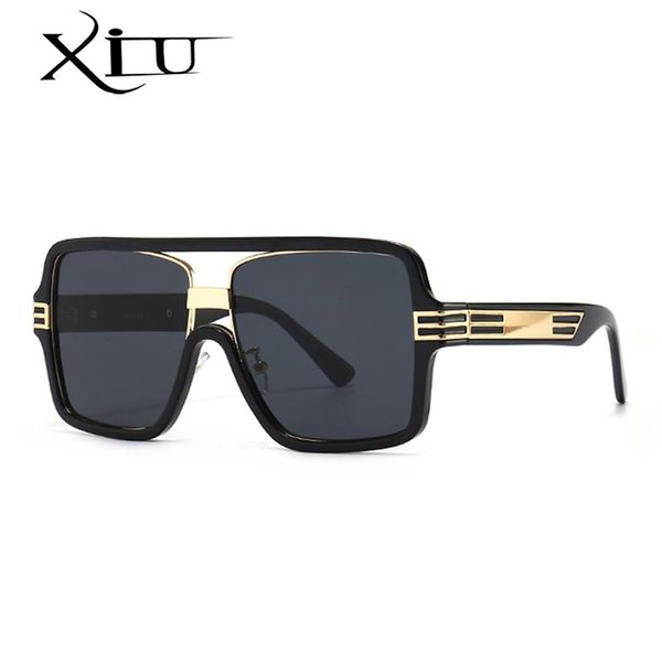 

sunglasses xiu ins style womens oversized female big frame retro sun glasses uv400 men pilot brown leopard gift items, White;black