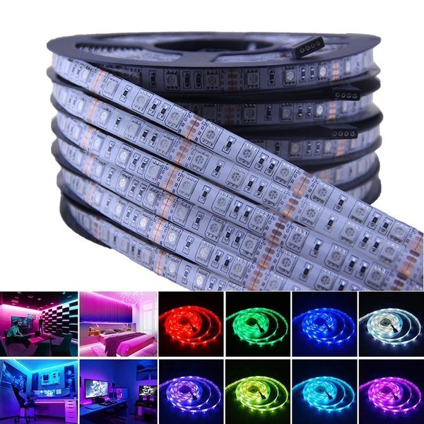 

strips rgb led strip waterproof 5m 300led dc 12v 24v cct rgbcct rgbw rgbww white warm fita light flexible