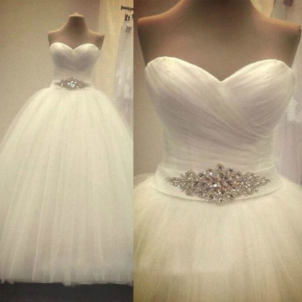 ZJ9056 Элегантное Sparky Plus Size Wedding Dress 2021 Beads Princesa Свадебные платья свадебные платья Мариб