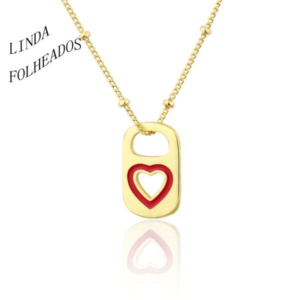 

pendant necklaces 2021 arrival trendy tag necklace copper gold-plated love boys and girls fashion jewelry gift, Silver