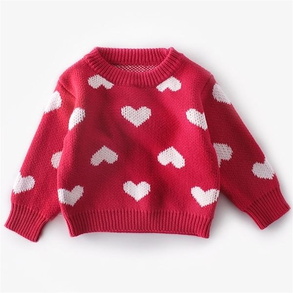 

spring autumn design baby girls boys sweater love sweet children 210521, Blue