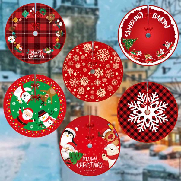 

2022 new tree skirt creative old man snowman elk pattern bottom decoration christmas tree decoration