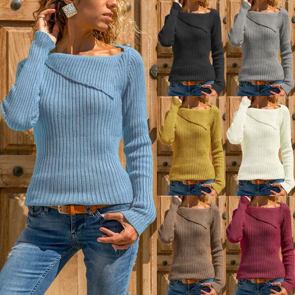 

autumn and winter long sleeve knitwear bottom sweater women's wear, White