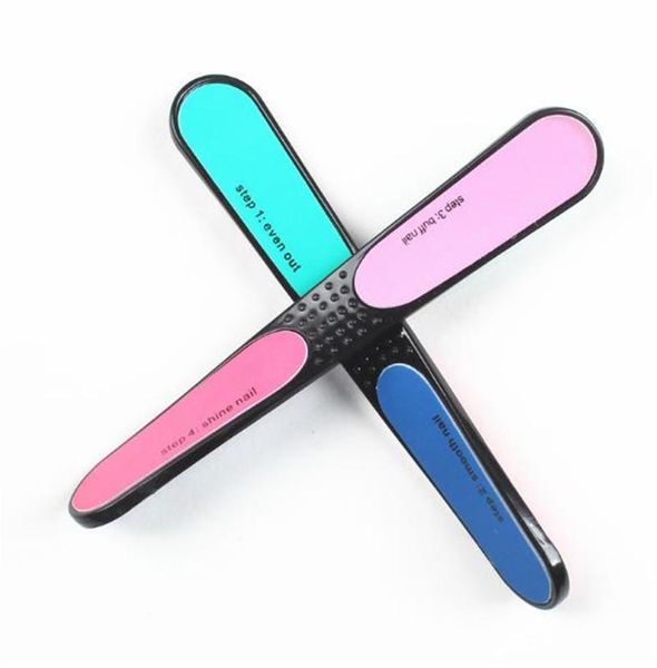 

nail art equipment 4 sided files sanding buffer block gel polish remover buffing pedicure tools, Silver