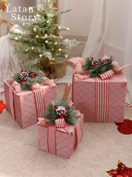 

factory outlet party decoration gift box gift bag set small ornaments shopping mall l large scene supplies