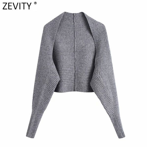 Mulheres Oversleeve Shawl Sweater Sweater Femme Chic Design High Street Casual Ladies Cardigans Tops S556 210420
