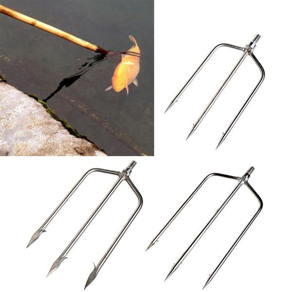 

stainless steel prong harpoon fish fork fishing ice breaker accessorytackletool h58d accessories