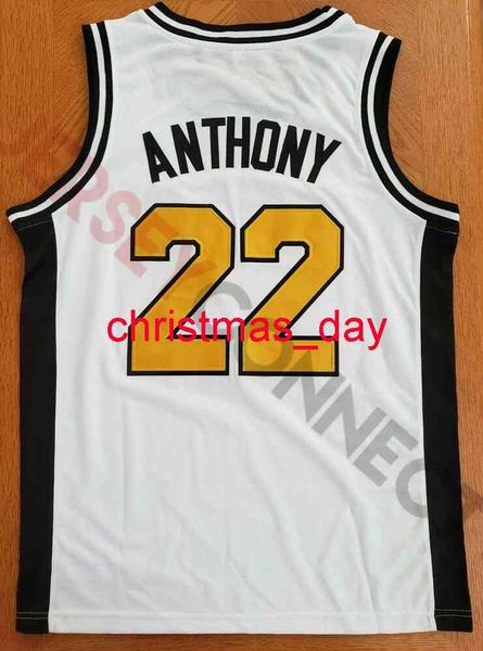 Nuovo carmelo di Carmelo Anthony Towson Catholics Basketball Women Numer Numero personalizzato Numero personalizzato Maglie da uomo XS-6xl