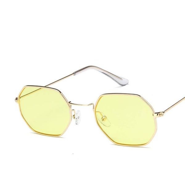 

sunglasses uv400 square goggles women hexagon polygonal small full frame ocean film clear lens men sun glasses brand design, White;black