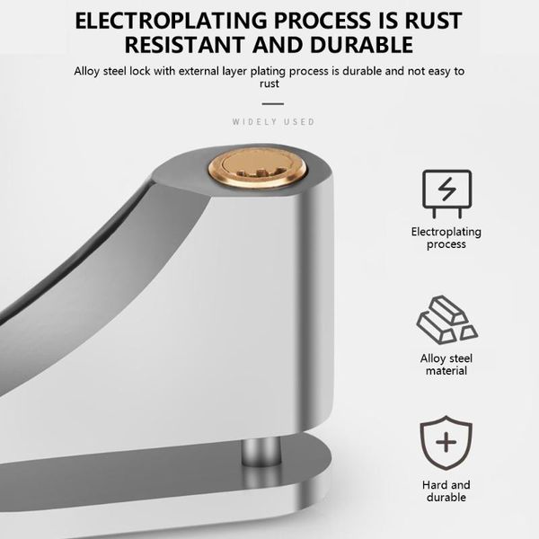 

bike locks disc lock core anti theft mountain portable waterproof wheel brake for scooter motorbike accessory