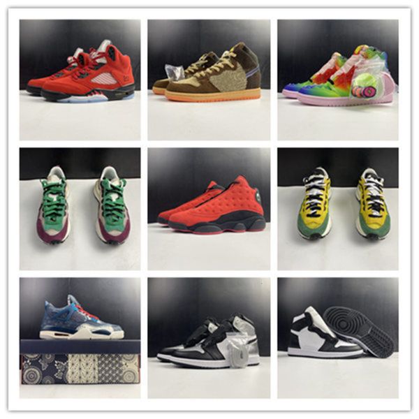 

2021 1 raging bull bred men basketball shoes trainers sports sneakers with box size -13, Black
