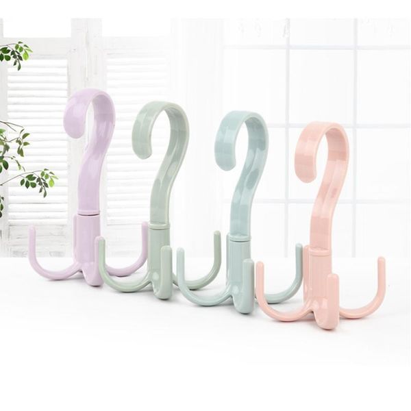 

hangers & racks 2pcs rotation shoes belt scarf hanging rack bag holder hanger wardrobes clothes kitchen pot pan