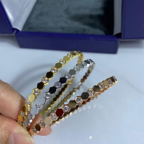 

bangle v jewelry for women bee half zircon geometric bracelet my love marked name logo, Black