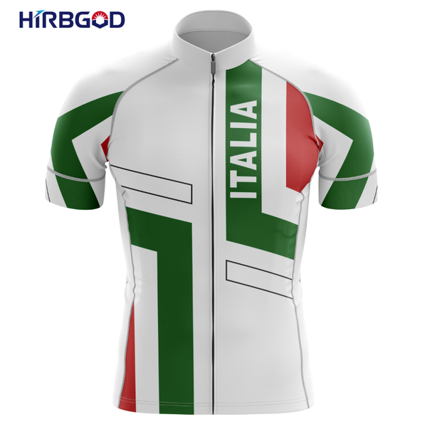 

men's cycling jersey short sleeve polyester for italy series national flag stripe pattern male bike wear,tyz677-01 racing jackets, Black;red