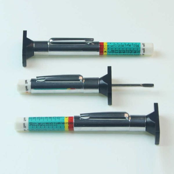 25 мм ручка для измерения автомобильных шин, универсальный инструмент для измерения глубины рисунка протектора шин, измеритель глубины автомобильных шин Tool289P