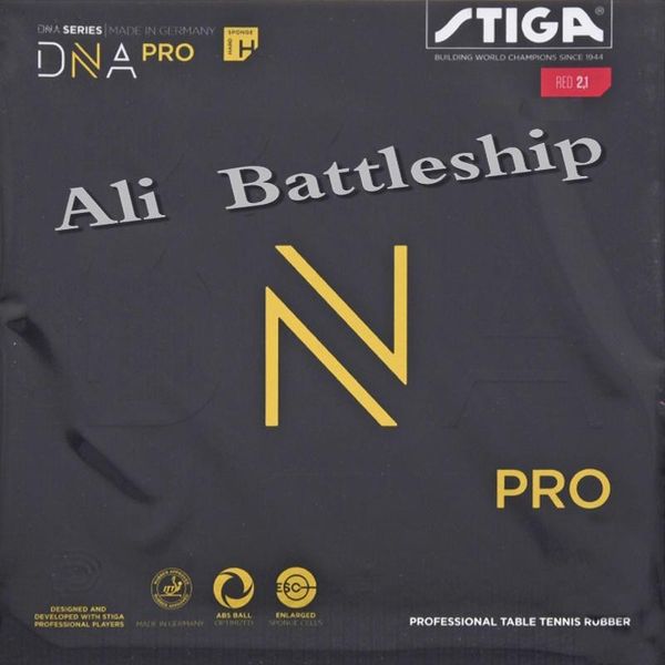 

table tennis raquets stiga dna pro m h rubber pips-in original pong sponge