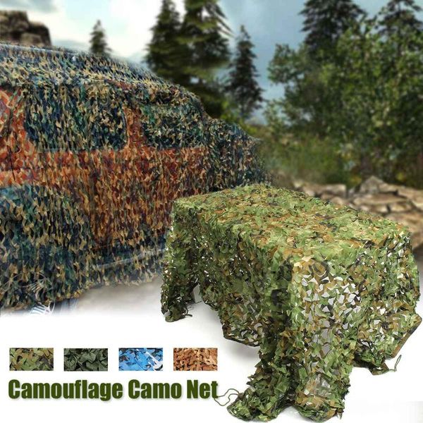 

2m x 4m military camouflage shelter net woodland jungle leaves camo cover netting tents and shelters