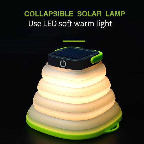 

portable lanterns camping lamp led solar folding tent rechargeable