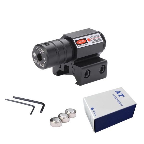 Leistungsstarker taktischer Laserpointer Red Dot Scope Weaver Picatinny Mount Set für die Jagd mit Gewehren, Pistolen und Airsoft-Zielfernrohren