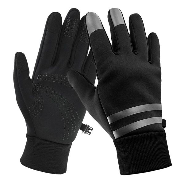 

cycling gloves vst-310 men women touchscreen winter warm bicycle bike for motorcycling camping walking, Black