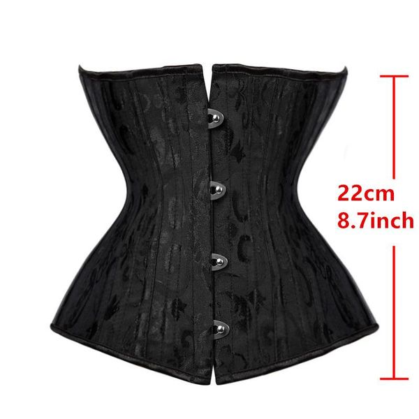 

cm short waist trainer jacquard underbust corset slimming straps women belly belt tummy control shapers colombian girdles women's, Black;white