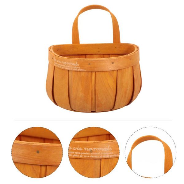 

1pc woven basket wall hanging fruit flower home decoration storage baskets