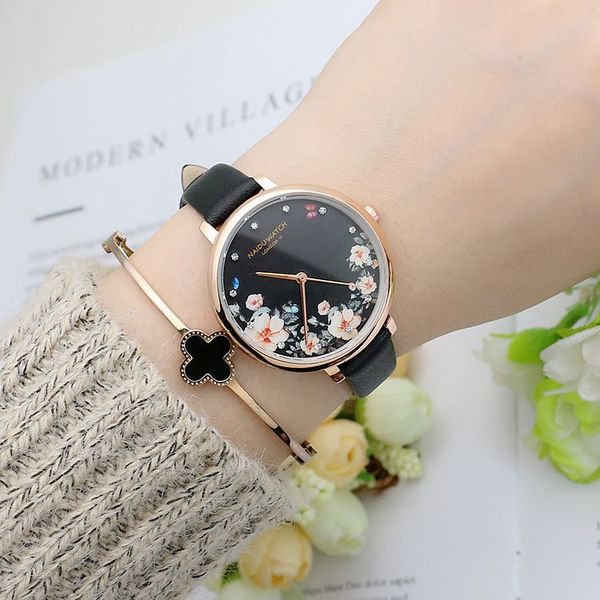 

fashion designersins watches flower girls watch casual small fresh trend net ribbon women wrostwatch mori style quartz outdoor business wris, Slivery;brown