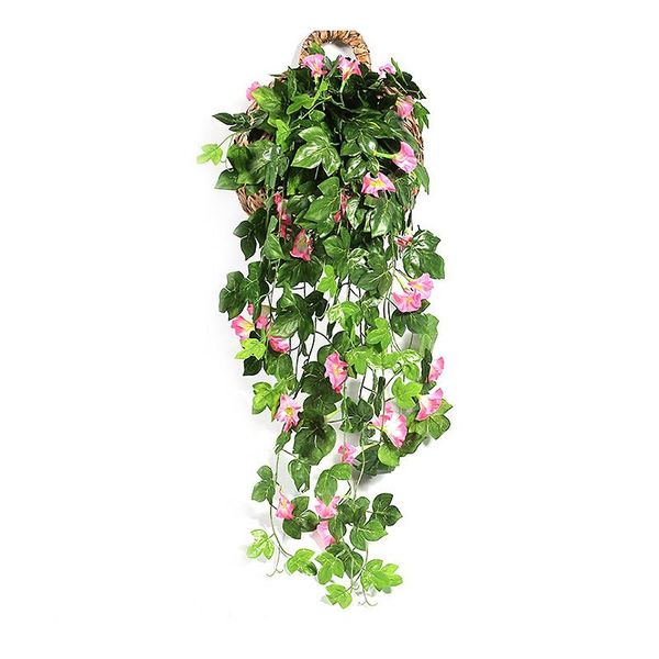 

gift wrap artificial flower garland green leaf door home hanging wall window decor